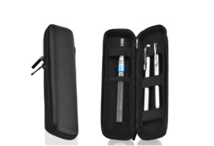 nuenss-ror black pencil case eva hard shell pen case holder for executive fountain and stylus touch pen pencil usb cables and electronic cigarette