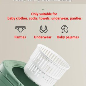 8L Portable washing machine, Mini washing machine portable washer for Underwear, Baby Clothes, or Small Items, for Apartments, Camping, Travel (Green)