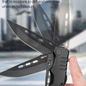 Spring Assisted Knife - Pocket Knives for Men - Folding Knife - Military Style - Tactical Knife - Good for Camping Hunting Survival Indoor and Outdoor Activities Mens Gift 6681 NE