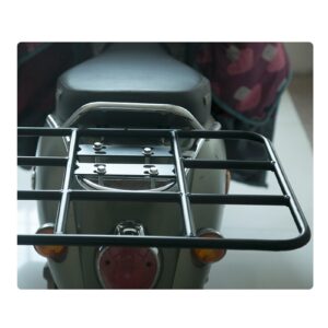 PerGar Electric Bicycle Delivery Food Box Rack, Food Delivery Box Rack Rear Grille 80kg Loading Seamless Steel Tube Universal for Motorcycle Electric Bicycle(Type 2 48/38)