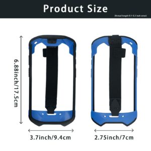 Protective Cover Bumper Case Rugged Boot with Hand Strap for Zebra TC51 TC510K TC52 TC56 TC57 (Blue)