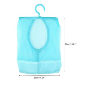 Hanging Mesh Bag, Bathroom Storage Shower Quick Drying Mesh Shower Caddy for Travel Multi Purpose Hanging Mesh Storage Bag for Socks Stockings Bra Underwear (Blue)