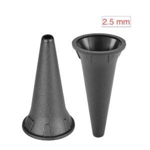 PakCan Reusable Diagnostic Otoscope Cover Specula Tips - Sets of 50 - Available in 2.5 mm, 3.5 mm, 4mm, 5 mm (50 pcs of 2.5 mm and 3.5 mm (25 Each))