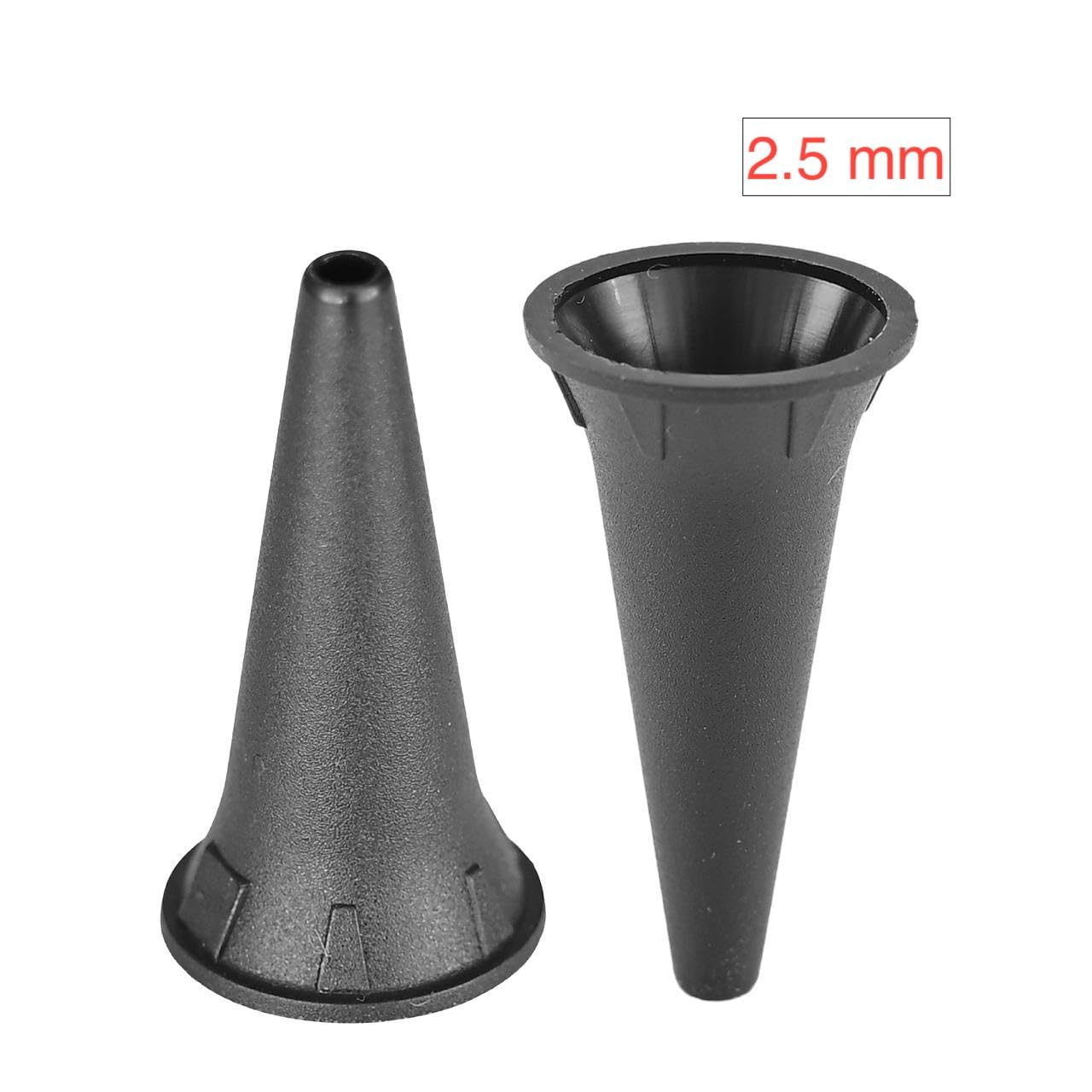 PakCan Reusable Diagnostic Otoscope Cover Specula Tips - Sets of 50 - Available in 2.5 mm, 3.5 mm, 4mm, 5 mm (50 pcs of 2.5 mm and 3.5 mm (25 Each))