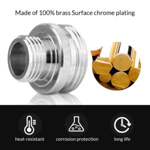 3 PCS Ball End Shower Head Swivel Ball Adapter Set,Old Style Heads to 1/2-Inch Male Pipe Thread