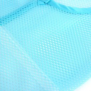 Hanging Mesh Bag, Bathroom Storage Shower Quick Drying Mesh Shower Caddy for Travel Multi Purpose Hanging Mesh Storage Bag for Socks Stockings Bra Underwear (Blue)