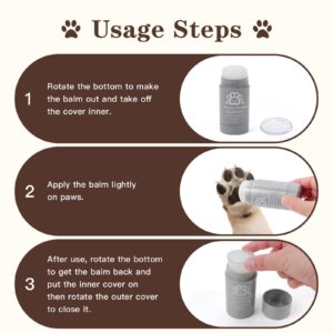 Tinioey Cat Dog Paw Pad Balm Stick (2.4 oz) | Natural Lick Safe Dog Paw Blam Protector, Soother & Moisturizer for Cracked Dry & Damaged Paws, Nose & Elbows | Snout Soother for Dogs