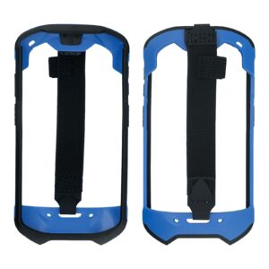 Protective Cover Bumper Case Rugged Boot with Hand Strap for Zebra TC51 TC510K TC52 TC56 TC57 (Blue)