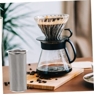 2pcs Coffee Filter Jars Filtering Tube Household Cold Brew Filters Filter for Coffee Cold Coffee Maker Coffee Strainer Practical Coffee Maker Stainless Steel Infuser