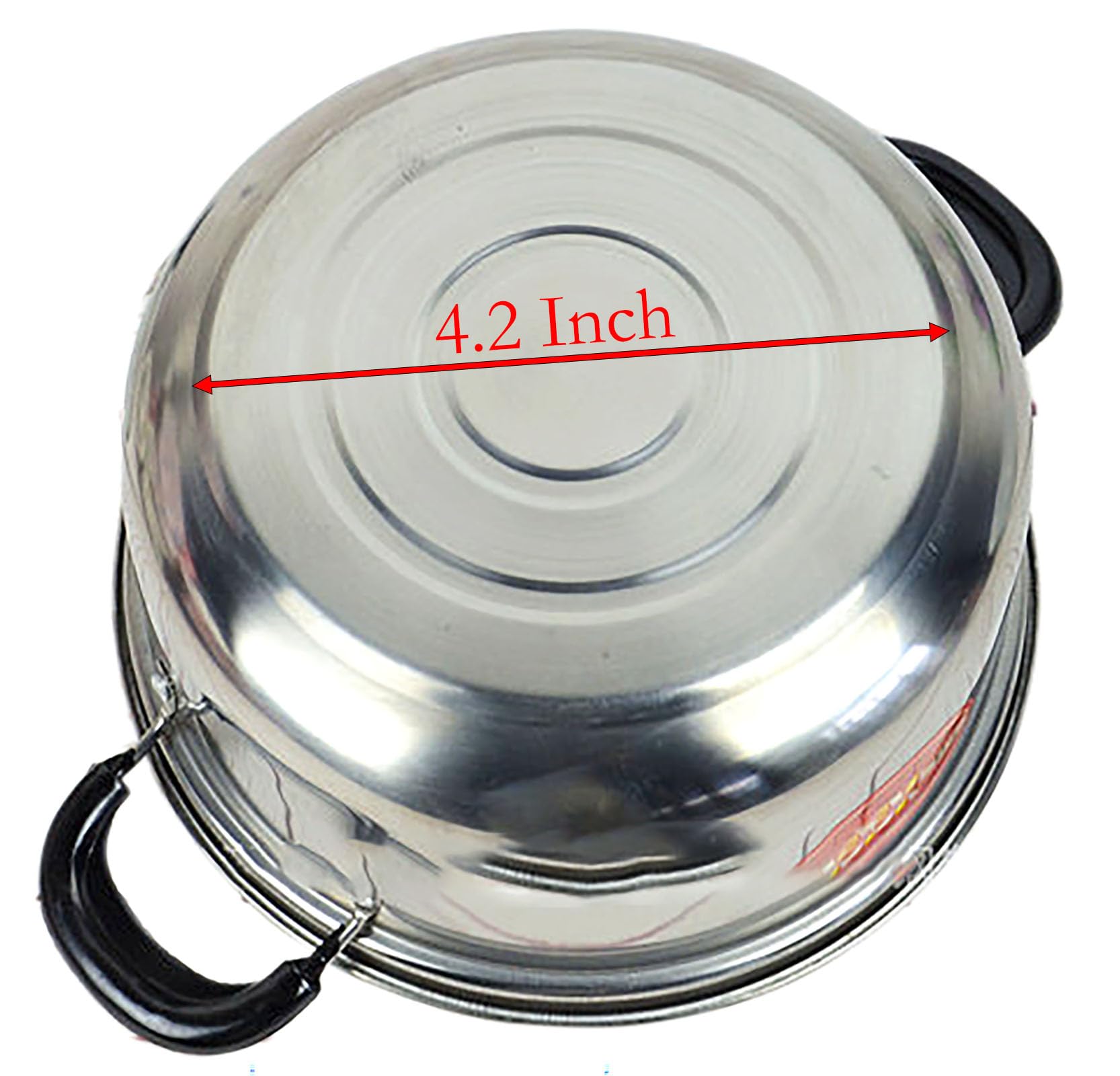 Stainless Steel Saucepan, 0.9 Quart Double Handle Milk and Soup Pot with Lid for Warming, Cooking and Boiling Milk, Spaghetti, Soup in Kitchen and Outdoor (16cm)