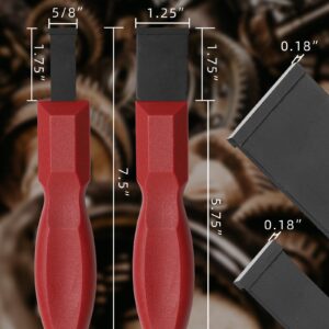 Gighipop Super Carbide Gasket Scrapper Tool, 1-1/4 Inch and 5/8 Inch-Carbide Scraper for Metal, Carbide Scraper Set(2 Pack)