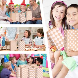 HONEYGIFTS 72PCS Paper Lunch Bags, 4.7" x 3.1" x 8.7" Small Paper Bags Bulk, Brown Lunch Bags For Kids, Treat Bags Goodie Bags For Birthday Party Wedding