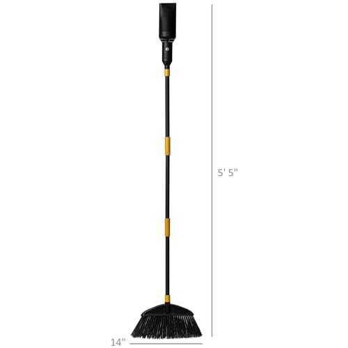 Aerobroom Outdoor Broom with Built-in Lightweight Rechargeable Cordless Leaf Blower | Collapsible Broom for RV, Camping, Deck, Patio or Balcony