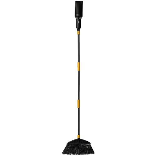 Aerobroom Outdoor Broom with Built-in Lightweight Rechargeable Cordless Leaf Blower | Collapsible Broom for RV, Camping, Deck, Patio or Balcony