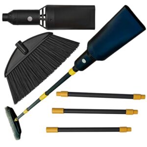 Aerobroom Outdoor Broom with Built-in Lightweight Rechargeable Cordless Leaf Blower | Collapsible Broom for RV, Camping, Deck, Patio or Balcony