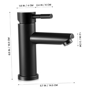 jojofuny 2pcs Basin Faucet Shower Faucet Bath Tub Faucets Waschtischarmatur Kitchen Vanity Faucet Bathroom Tub Faucets Bath Mixer Tap Bathroom Faucets 1 Hole Bath Spout Sink Stainless Steel