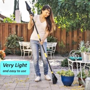 Aerobroom Outdoor Broom with Built-in Lightweight Rechargeable Cordless Leaf Blower | Collapsible Broom for RV, Camping, Deck, Patio or Balcony