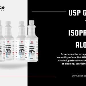 Isopropyl Alcohol (IPA) 70% - USP Medical Grade - 1 Gallon (4 x 32 FL Oz Bottles) - Rubbing Alcohol with Leak Proof Seals - Alliance Chemical - Made in America