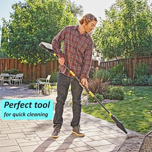 Aerobroom Outdoor Broom with Built-in Lightweight Rechargeable Cordless Leaf Blower | Collapsible Broom for RV, Camping, Deck, Patio or Balcony