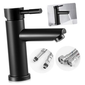 jojofuny 2pcs Basin Faucet Shower Faucet Bath Tub Faucets Waschtischarmatur Kitchen Vanity Faucet Bathroom Tub Faucets Bath Mixer Tap Bathroom Faucets 1 Hole Bath Spout Sink Stainless Steel