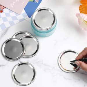 Honeydak 500 Pcs Canning Lids Regular Mouth Mason Jar Lids Airtight Reusable Canning Jar Lids, Split Type, Silver