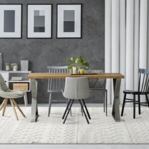 LUXE WEAVERS Ibiza Collection 8742 Cream 6x9 Modern Abstract Area Rug