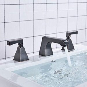 kitchen taps kitchen tap faucet black bronze bathroom basin faucet deck mounted spread 3 holes bathtub sink mixer tap dual handle chrome basin crane tap, faucet