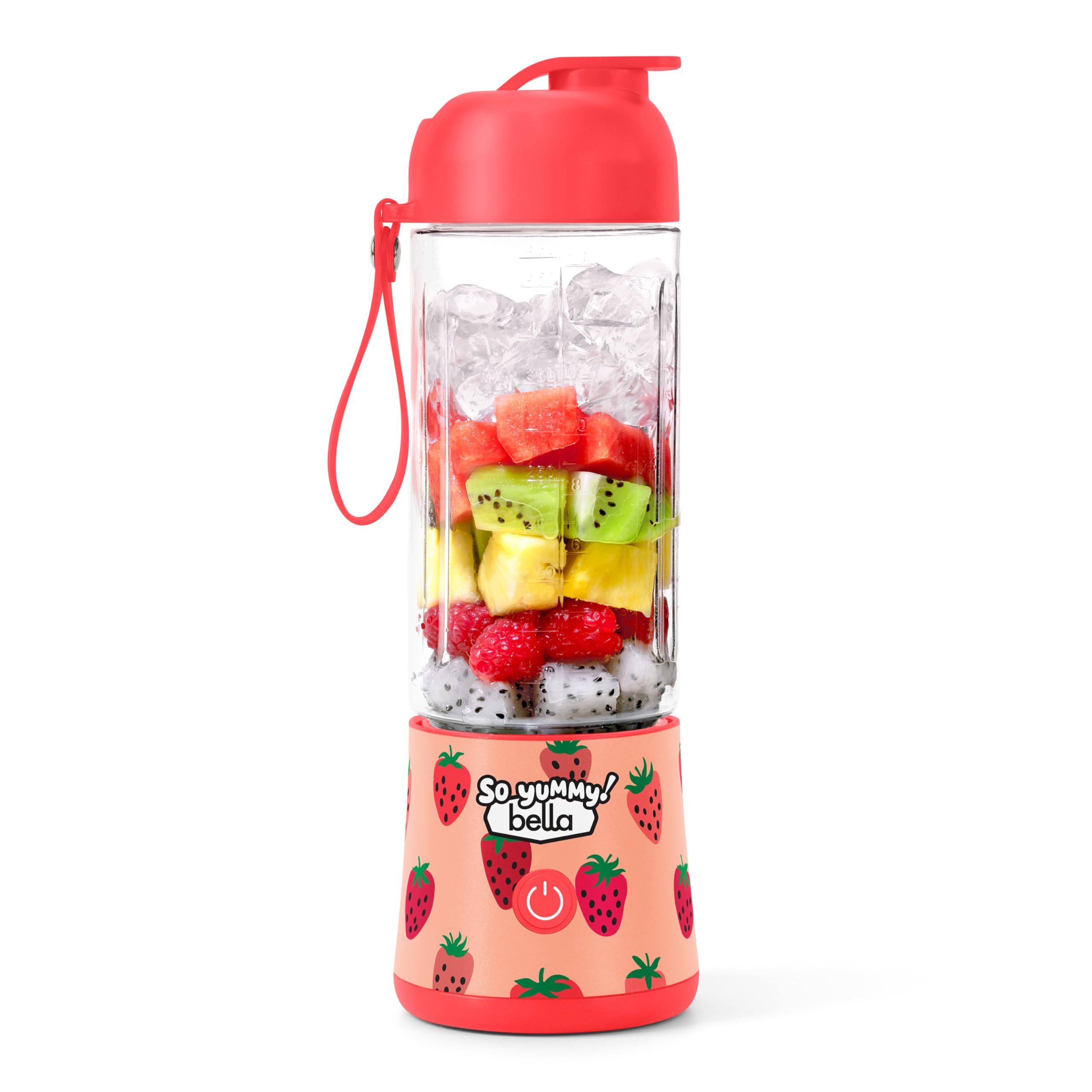 So Yummy by bella Portable To Go Blender, Red