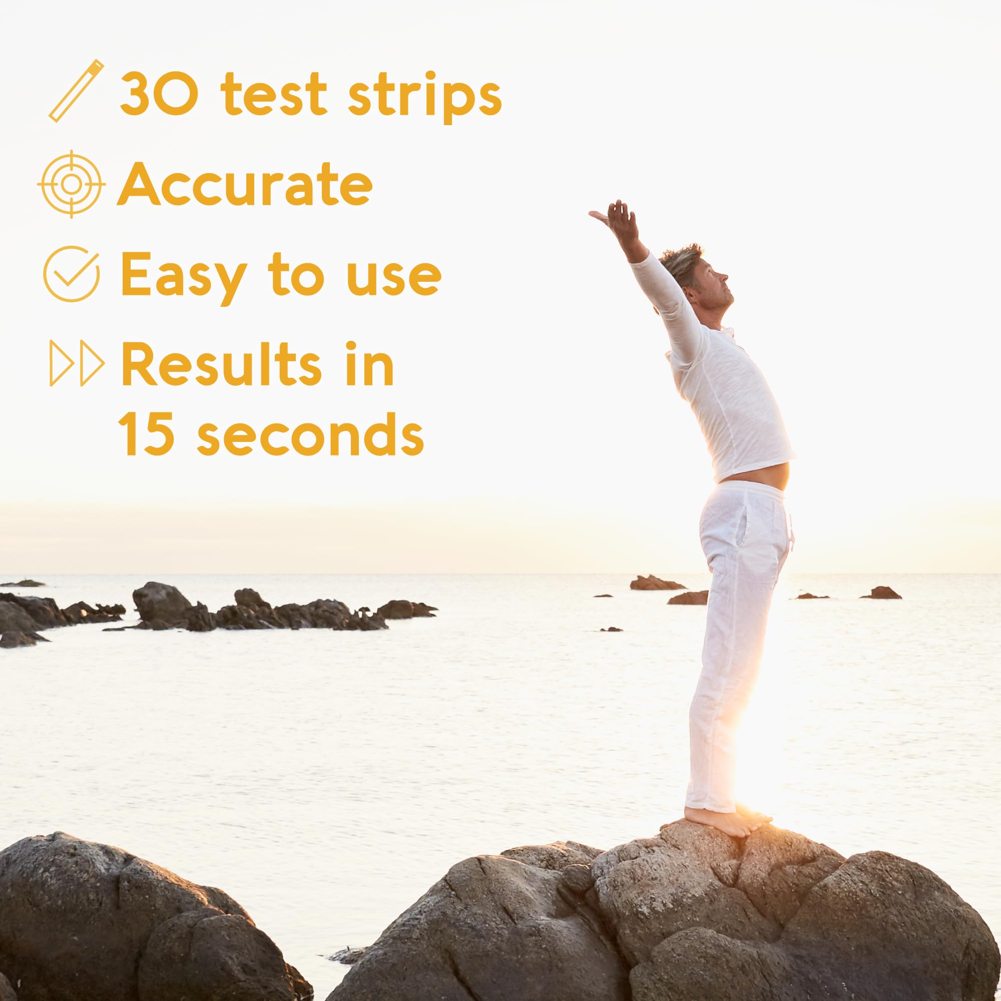 Vivoo Ph Test: Easy Urine Test Strips, Track Ph Anytime, Instant Results in 15 Seconds, 30