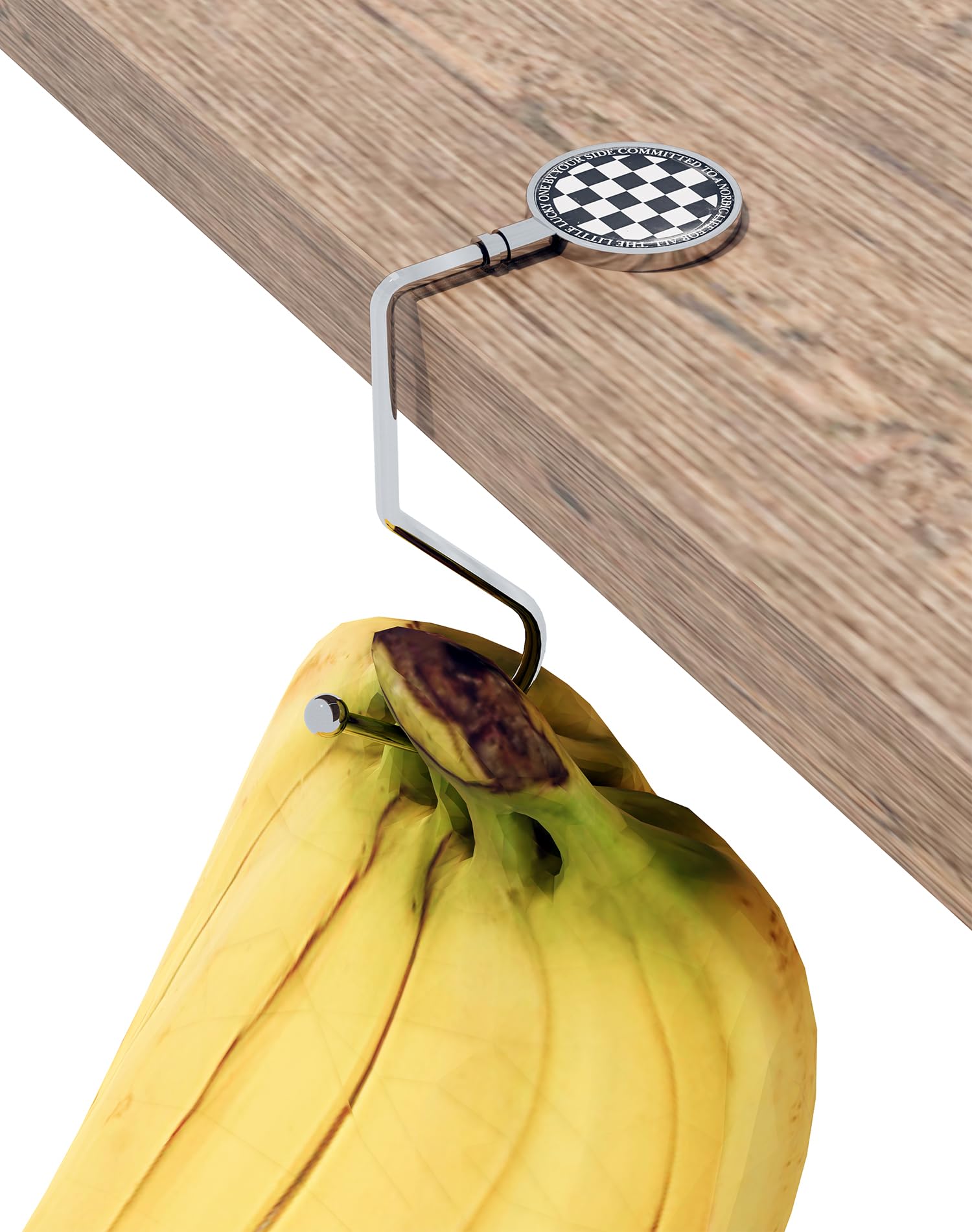 Metal Banana Hook, Balance Hook, Banana Holder for Hanging Backpack, Keys or Fashion Wallet Hook - Great for Kitchen Dorm Bedroom and Tabletop, Easy to Hang and Store