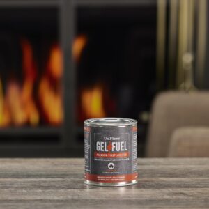 Uniflame - Gel Fuel, Premium Fireplace Fuel (24 Pack) | 24 13oz Cans