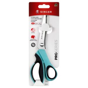 singer proseries 9" pinking shears - heavy-duty stainless steel - zigzag cut for no-fray fabric, sewing & craft edging