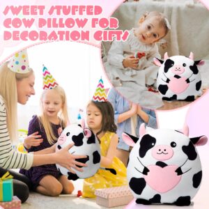 Leyndo Cow Plush Pillow 14 Inch Cow Stuffed Animal Toy Soft Cuddly Cow Stuffed Animal Plushie Kwaii Cow Plush Toys for Birthday Party Favor Christmas Bedroom Sofa Car Decorations