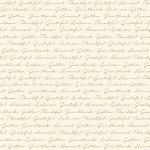 riley blake designs shades of autumn script cream w/sparkle, cut by the yard