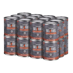 uniflame - gel fuel, premium fireplace fuel (24 pack) | 24 13oz cans