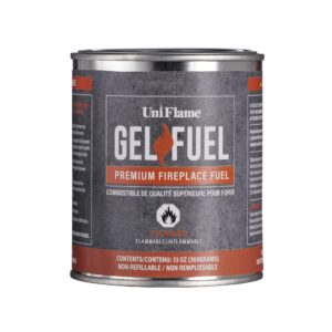 Uniflame - Gel Fuel, Premium Fireplace Fuel (24 Pack) | 24 13oz Cans