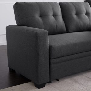 FAVSH Sofa-Abolished, 82", Dark Gray