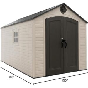 Lifetime Outdoor Storage Shed, 8 x 12.5 Foot