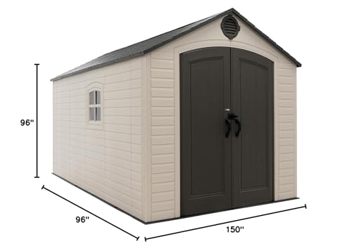 Lifetime Outdoor Storage Shed, 8 x 12.5 Foot