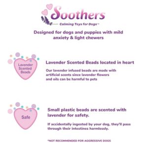 SPOT Soothers- On The Go Sachets- Separation Anxiety Toys for Dogs & Puppies, Scented with Calming Lavender Fragrance Beads to Safely Calm Pets During Travel and Vet Visits, 2pcs