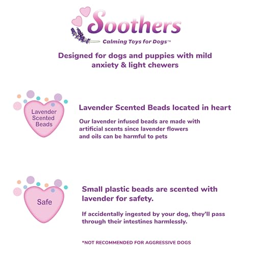 SPOT Soothers- On The Go Sachets- Separation Anxiety Toys for Dogs & Puppies, Scented with Calming Lavender Fragrance Beads to Safely Calm Pets During Travel and Vet Visits, 2pcs