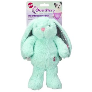 spot soothers heartbeat bunny- calming toy for dogs with heartbeat pulse, separation anxiety relief and behavioral training aid for puppy calming, 12in