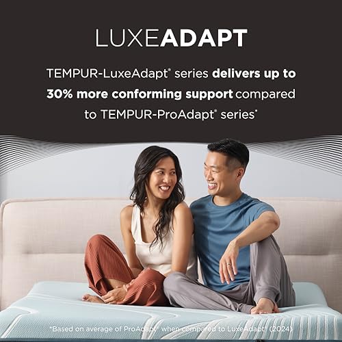 TEMPUR- LuxeAdapt 2.0 Medium 13 inch Hybrid Mattress, Queen