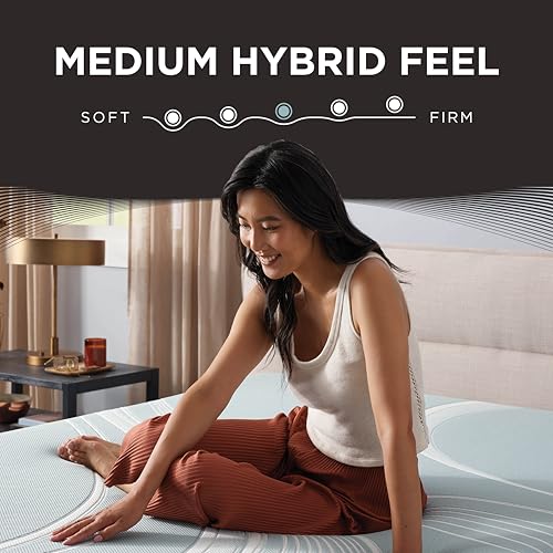 TEMPUR- LuxeAdapt 2.0 Medium 13 inch Hybrid Mattress, California King