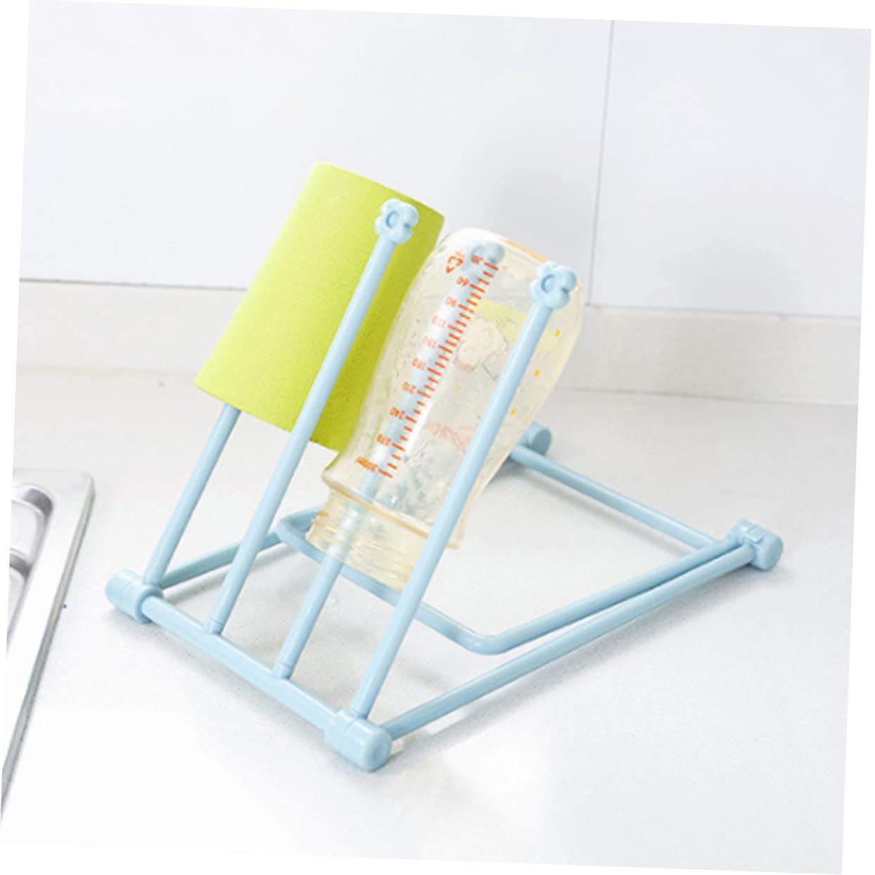 LIFKOME Hand Towel Holder Countertops Dishcloth Holder Kitchen Towel Stand Vanities Towel Holder Kitchen Dish Cloth Rack Countertops Towel Rack Cup Rack Foldable Hanger