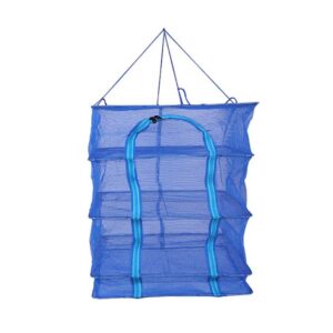 wedhapy 4 layers drying foldable mesh vegetable fish dishes mesh vegetables dry net basket drying rack net frame air drying net food drying net hanging herb drying rack,35 * 35 * 65cm