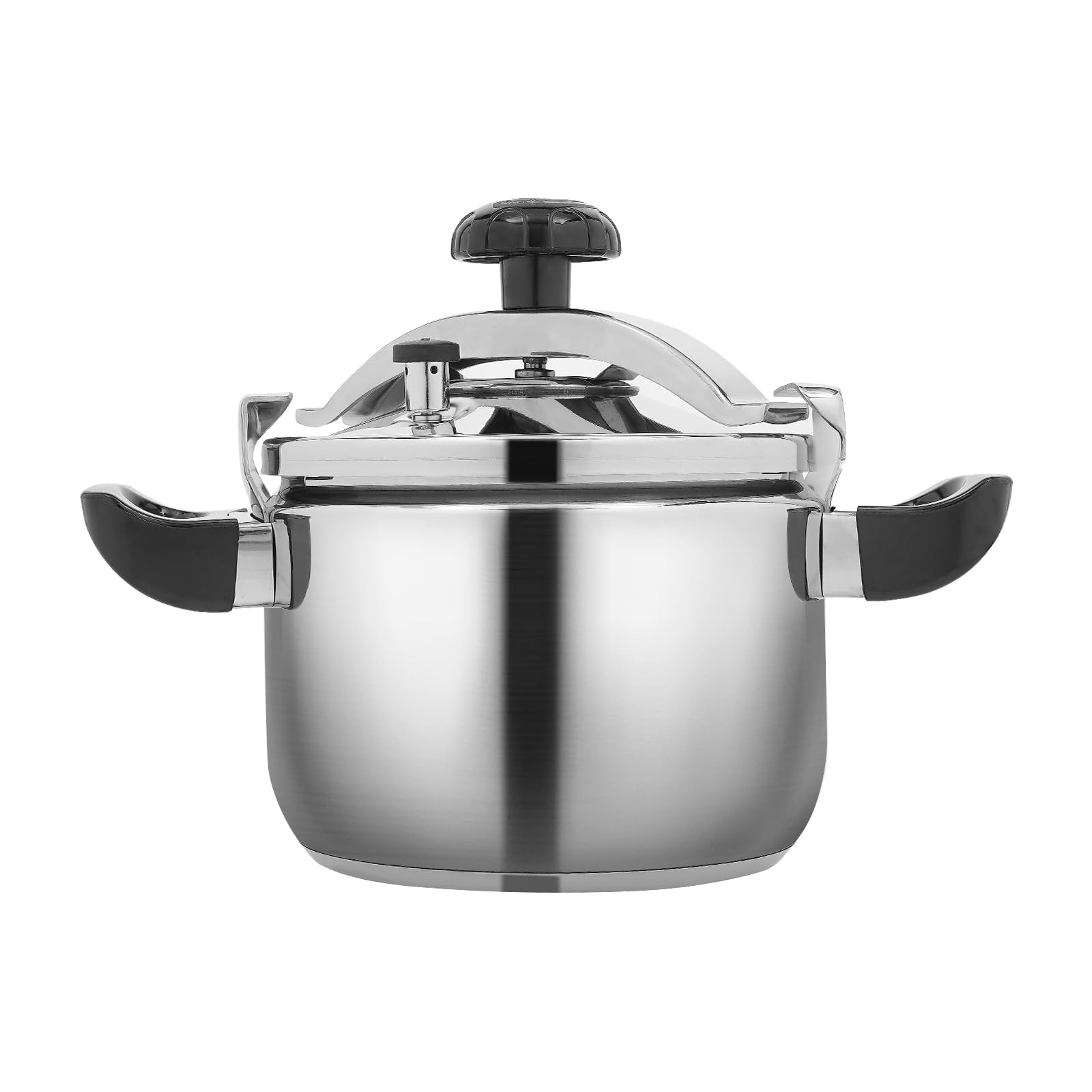 201 Stainless Steel Pressure Pot Small Pressure Cooker Family Mini Pressure Cookers Super Safety Lock Devices for Everyday 10 People Use