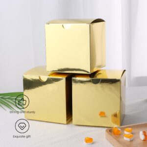 VGOODALL 30PCS Mini Gift Boxes, Gold Favor Boxes Tiny Cardboard Boxes Candy Treat Boxes for Bridal Shower Birthday Party Wedding