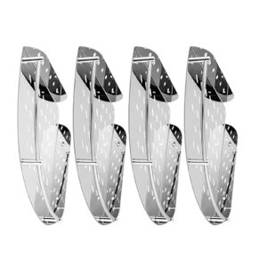 Nachukan 4 Pcs Stainless Steel Corner Shower Shelves, Triangular Wall Mounted Bathroom Racks - Strong Load Bearing Space Saving Shower Rack