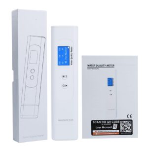 6-in-1 Water Quality Tester - TOC UV275 EC TDS COD Temperature Meter Drinking Water Quality Meter with Intelligent Scoring with ATC for Drinking Water, Well, Tap, Purified, Groundwater, Lab